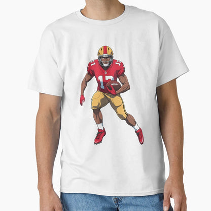 Anime Football Player Red Yellow Kansas T-Shirt - Custom Art Print Unisex - T-Shirt, Sweatshirt, Hoodie
