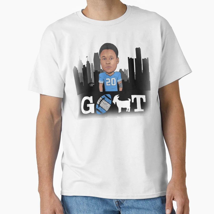 Barry Sanders Detroit Goat T-Shirt - Novelty Apparel Unisex - T-Shirt, Sweatshirt, Hoodie