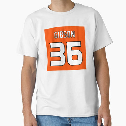 John Gibson Orange T-Shirt - Minimalist Print Men Women - T-Shirt, Sweatshirt, Hoodie