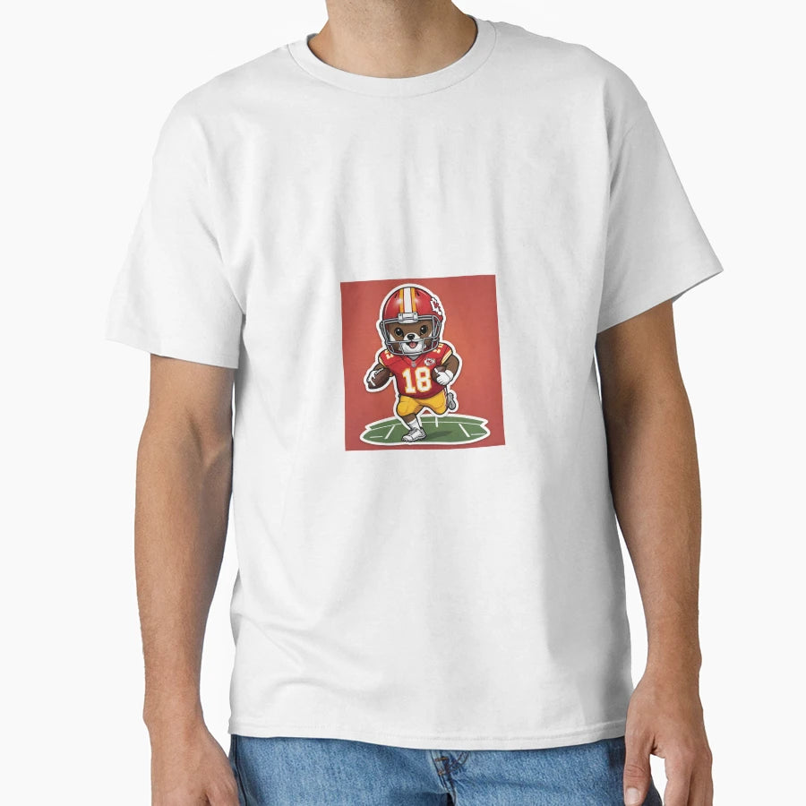 Animal Wearing Kansas City Chiefs T-Shirt - Fun Novelty Design for Adults - T-Shirt, Sweatshirt, Hoodie