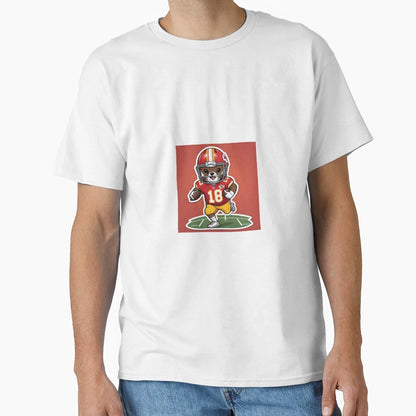 Animal Wearing Kansas City Chiefs T-Shirt - Fun Novelty Design for Adults - T-Shirt, Sweatshirt, Hoodie