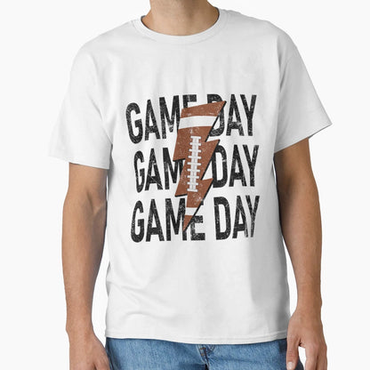 Womens Game Day Football American T-Shirt - Trendy Graphic for Adults - T-Shirt, Sweatshirt, Hoodie
