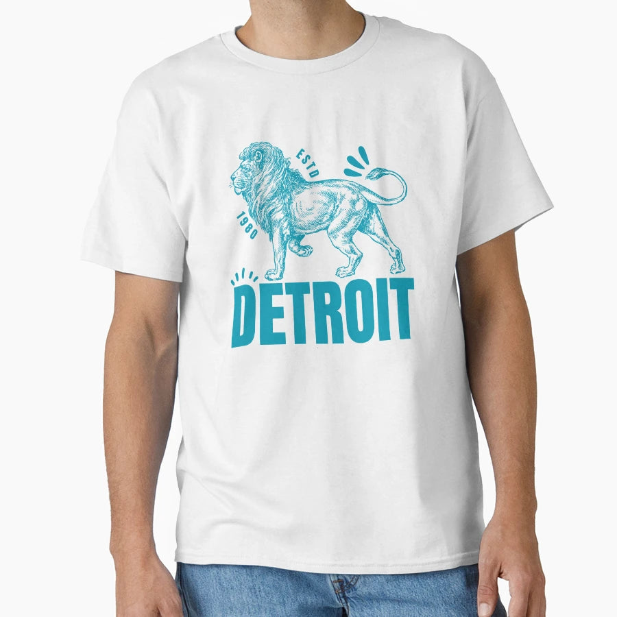 Detroit T-Shirt - Aesthetic Graphic for Adults - T-Shirt, Sweatshirt, Hoodie