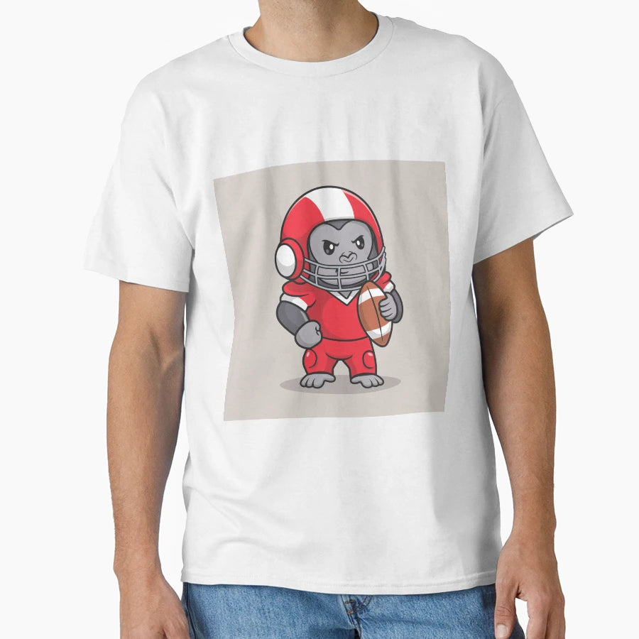 Gorillas Rugby Fun T-Shirt - Fun Novelty Design for Adults - T-Shirt, Sweatshirt, Hoodie