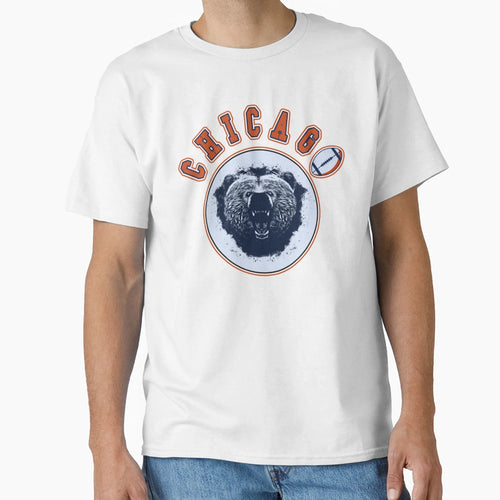 Chicago Football Bear Illinois Fan T-Shirt - Graphic Print for Adults - T-Shirt, Sweatshirt, Hoodie