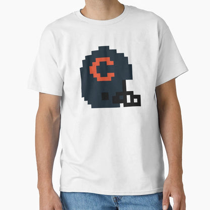 8 Bit 8 Bit Chicago Bears Helmet Team T-Shirt - Graphic Print Men Women - T-Shirt, Sweatshirt, Hoodie