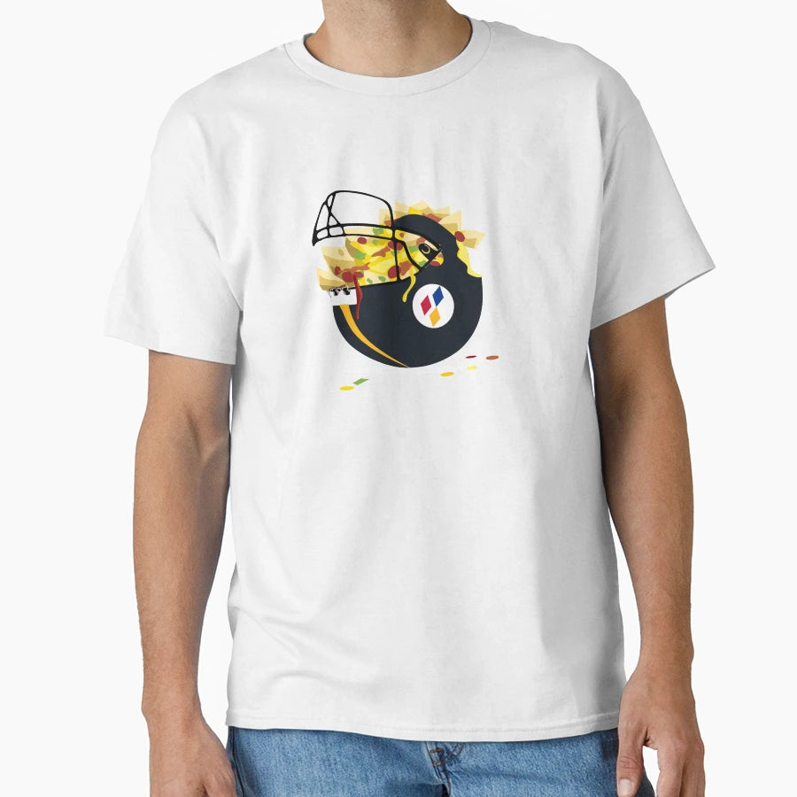 Pittsburgh Nacho Helmet T-Shirt - Unique Graphic for Adults - T-Shirt, Sweatshirt, Hoodie