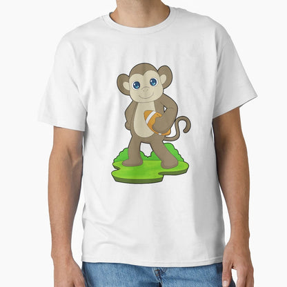 Monkey American Football T-Shirt - Streetwear Style Men Women - T-Shirt, Sweatshirt, Hoodie