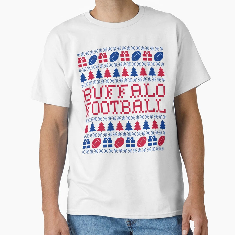 Buffalo Football Holiday T-Shirt - Novelty Apparel Men Women - T-Shirt, Sweatshirt, Hoodie