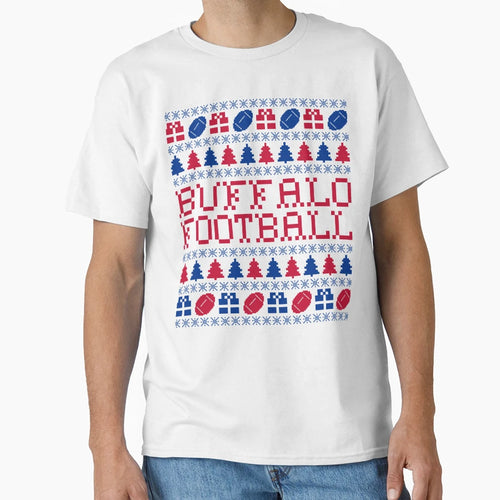Buffalo Football Holiday T-Shirt - Novelty Apparel Men Women - T-Shirt, Sweatshirt, Hoodie