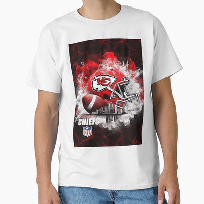 Football Kingdom Red Gold Kc T-Shirt - Unique Graphic Men Women - T-Shirt, Sweatshirt, Hoodie