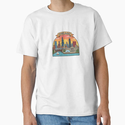 Chicago T-Shirt - Casual Everyday Wear Men Women - T-Shirt, Sweatshirt, Hoodie