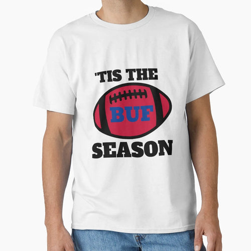 Bills Tis Season Football T-Shirt - Aesthetic Graphic for Adults - T-Shirt, Sweatshirt, Hoodie