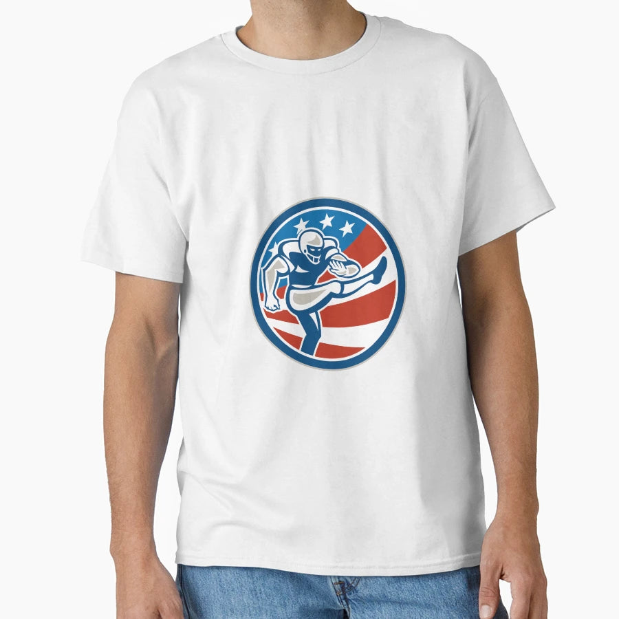 American Football Placekicker Circle T-Shirt - Casual Everyday Wear Unisex - T-Shirt, Sweatshirt, Hoodie