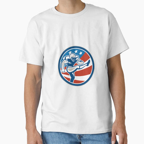 American Football Placekicker Circle T-Shirt - Casual Everyday Wear Unisex - T-Shirt, Sweatshirt, Hoodie