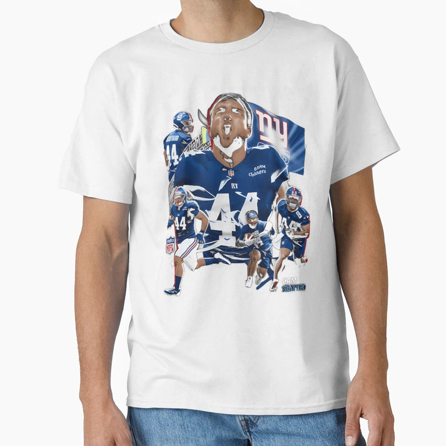 Cam Skattebo New York G Flag T-Shirt - Trendy Graphic for Adults - T-Shirt, Sweatshirt, Hoodie