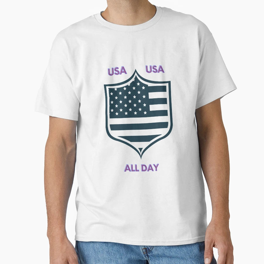 Usa All Day T-Shirt - Streetwear Style for Adults - T-Shirt, Sweatshirt, Hoodie