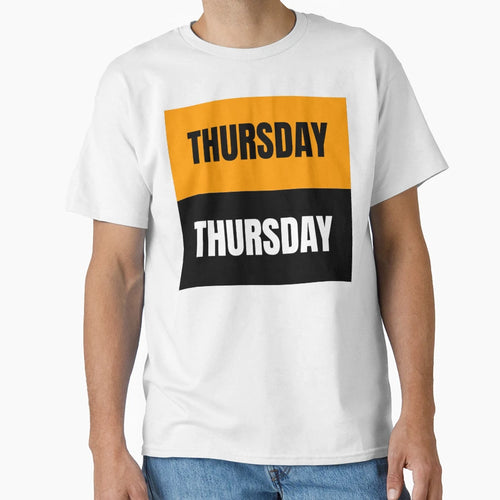 Thursday Pattern Orange And Black Daily T-Shirt - Streetwear Style Unisex - T-Shirt, Sweatshirt, Hoodie