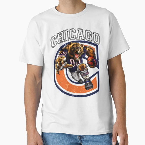 Chicago Football T-Shirt - Graphic Print Unisex - T-Shirt, Sweatshirt, Hoodie
