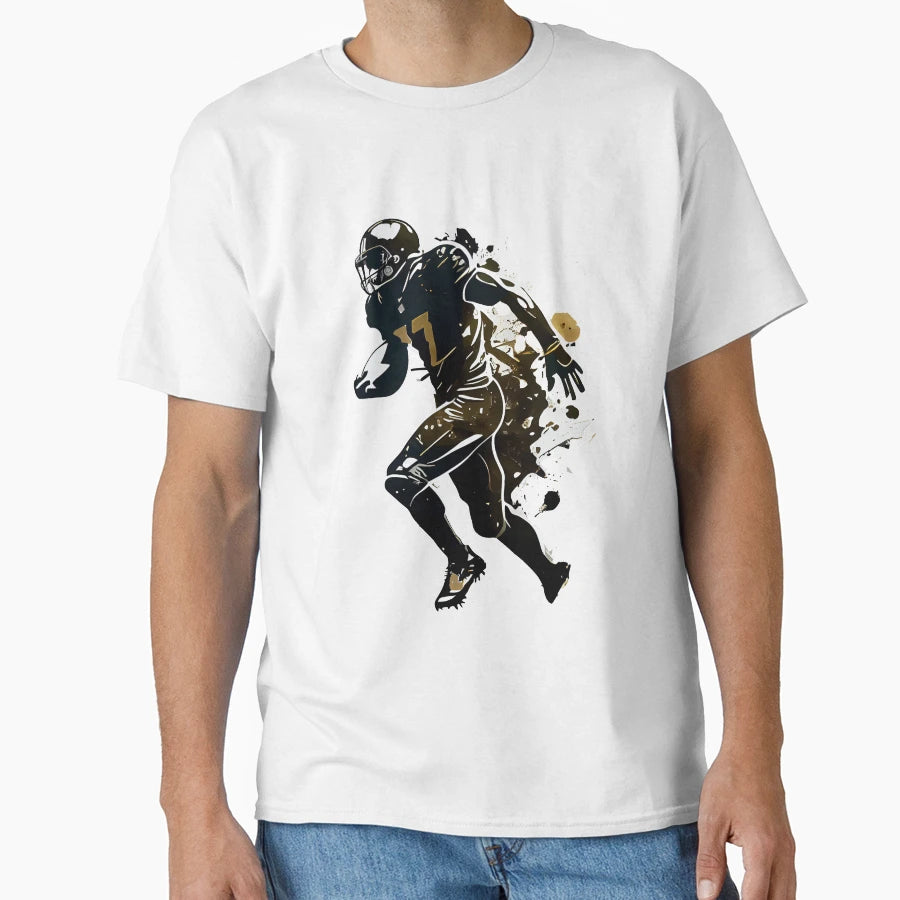 American Football Player T-Shirt - Graphic Print Unisex - T-Shirt, Sweatshirt, Hoodie