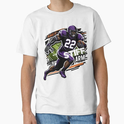 Beware Stiff Arm Football T-Shirt - Aesthetic Graphic Men Women - T-Shirt, Sweatshirt, Hoodie
