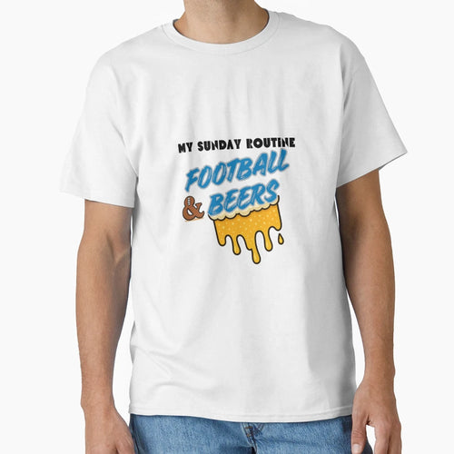 Detroit Lions My Sunday Routine Football T-Shirt - Streetwear Style Unisex - T-Shirt, Sweatshirt, Hoodie