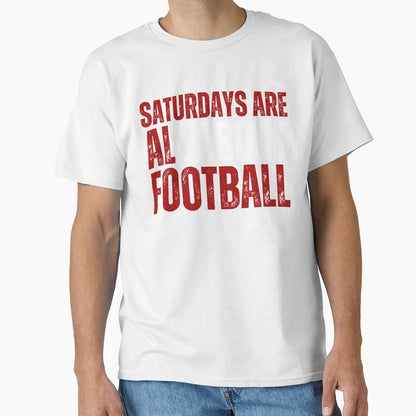 Copy Saturdays Are All About Football T-Shirt - Graphic Print Unisex - T-Shirt, Sweatshirt, Hoodie