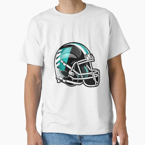 American Football Helmet Player Usa Us T-Shirt - Minimalist Print Unisex - T-Shirt, Sweatshirt, Hoodie