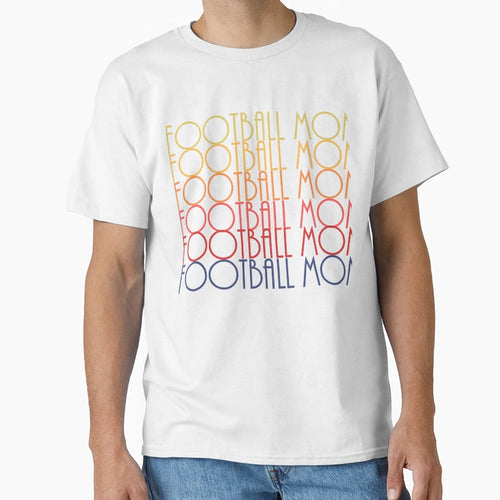 Football Mom Sunset Colors T-Shirt - Fun Novelty Design Men Women - T-Shirt, Sweatshirt, Hoodie