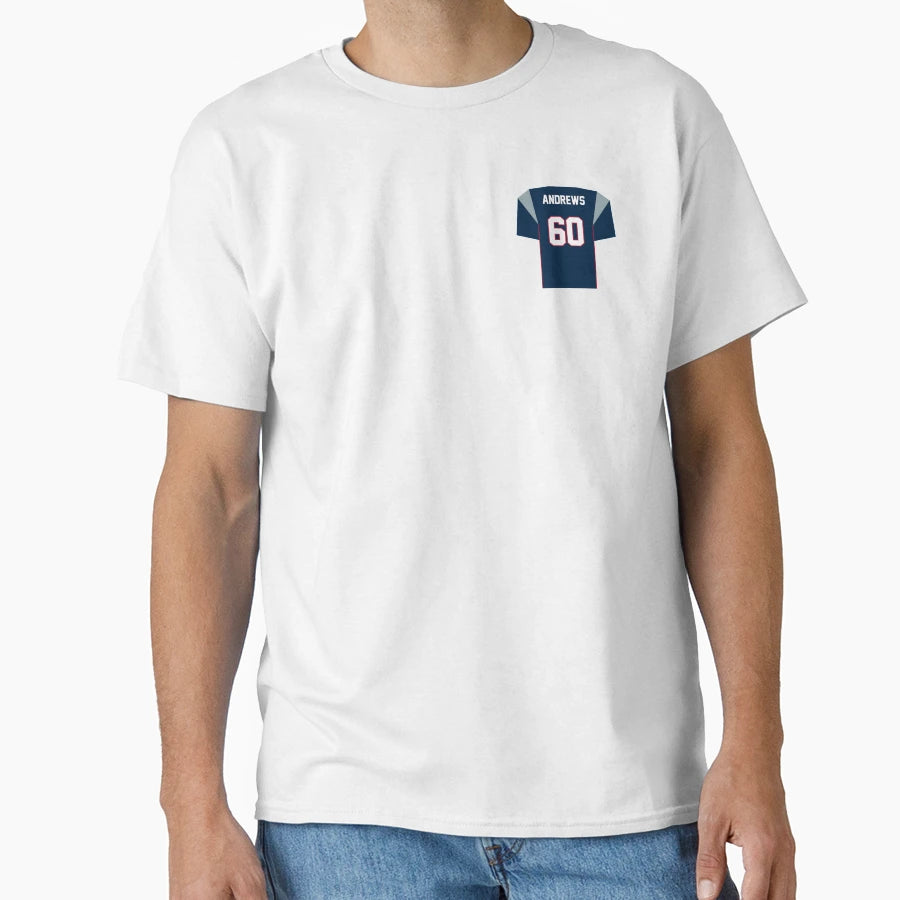 David Andrews Patriots Jersey T-Shirt - Aesthetic Graphic for Adults - T-Shirt, Sweatshirt, Hoodie