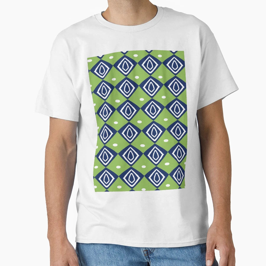 Green And Blue T-Shirt - Graphic Print for Adults - T-Shirt, Sweatshirt, Hoodie
