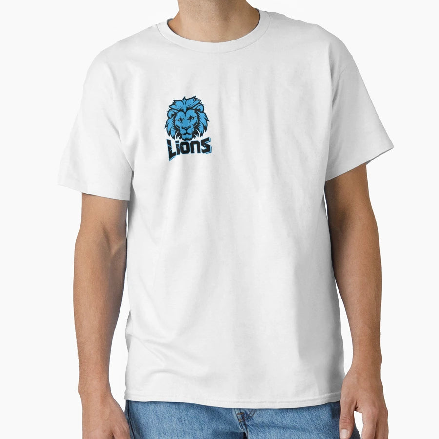 Detroit Lions Football Team 5 T-Shirt - Custom Art Print Unisex - T-Shirt, Sweatshirt, Hoodie