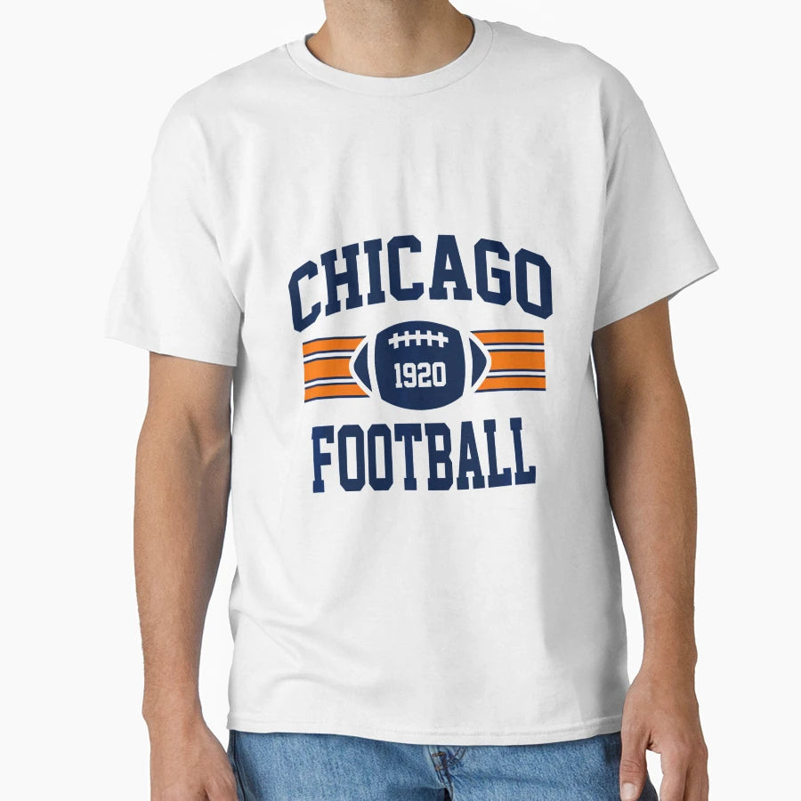 Chicago Football Athletic Sports Team T-Shirt - Minimalist Print Unisex - T-Shirt, Sweatshirt, Hoodie