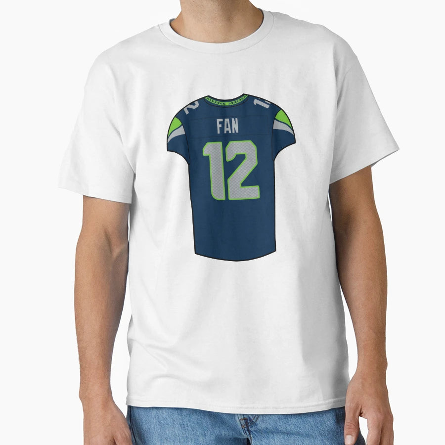 12Th Home Jersey T-Shirt - Novelty Apparel Unisex - T-Shirt, Sweatshirt, Hoodie