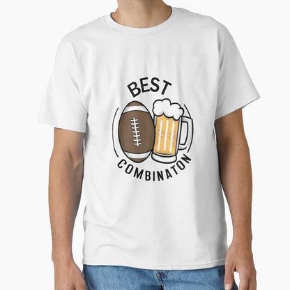 Best Combination Beer And Football T-Shirt - Fun Novelty Design Unisex - T-Shirt, Sweatshirt, Hoodie