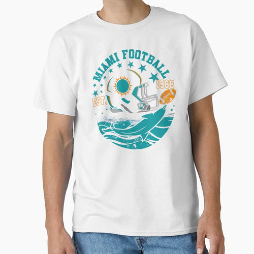 Football Miami Dolphins T-Shirt - Fun Novelty Design Men Women - T-Shirt, Sweatshirt, Hoodie