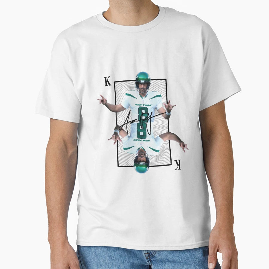 Aaron Rodgersking Card T-Shirt - Minimalist Print Unisex - T-Shirt, Sweatshirt, Hoodie