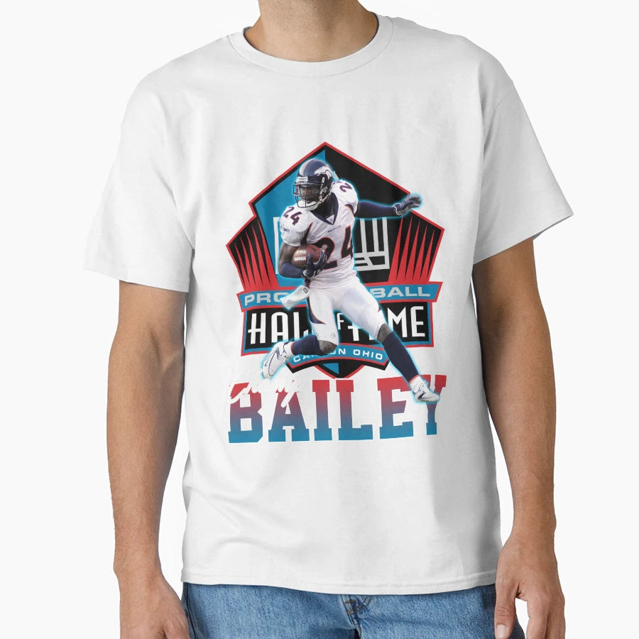 Champ Bailey Football Signature T-Shirt - Fun Novelty Design for Adults - T-Shirt, Sweatshirt, Hoodie