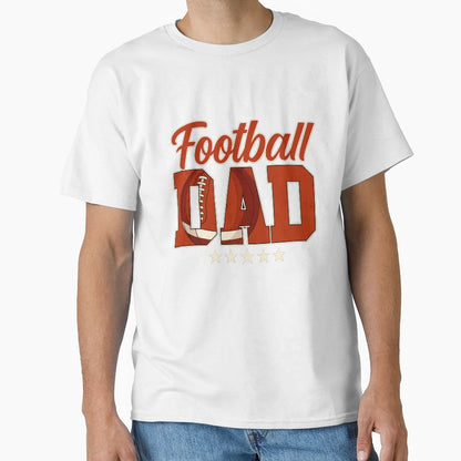 Football Dad Daddy Father Happy T-Shirt - Minimalist Print for Adults - T-Shirt, Sweatshirt, Hoodie