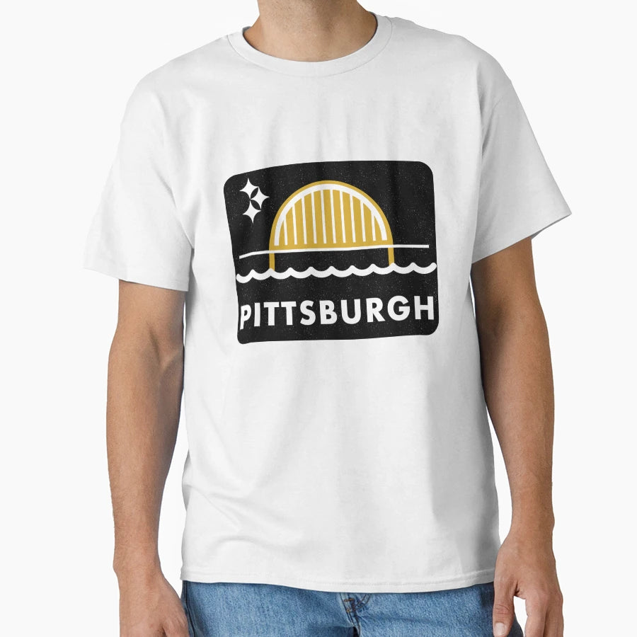 Pittsburgh Bridge T-Shirt - Custom Art Print Men Women - T-Shirt, Sweatshirt, Hoodie