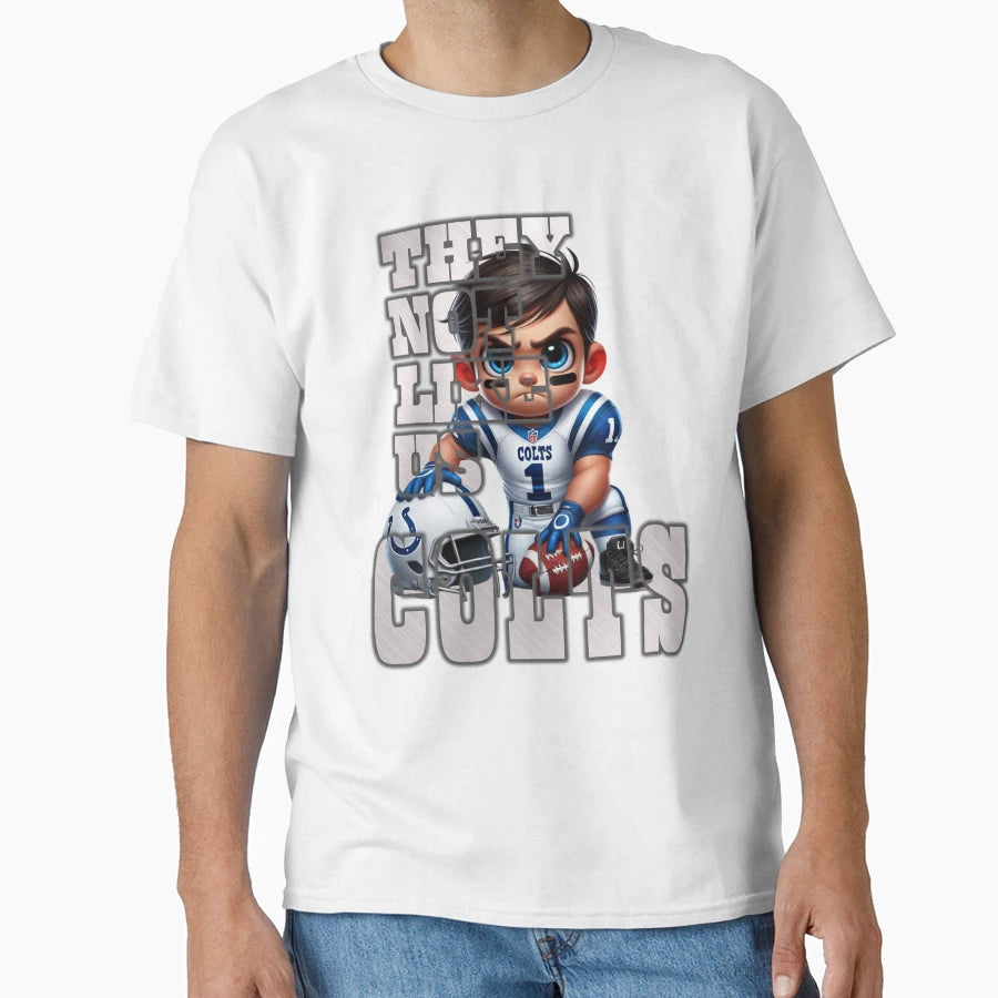 Indianapolis Colts They Not Like Us T-Shirt - Custom Art Print Men Women - T-Shirt, Sweatshirt, Hoodie