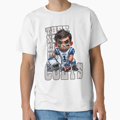 Indianapolis Colts They Not Like Us T-Shirt - Custom Art Print Men Women - T-Shirt, Sweatshirt, Hoodie