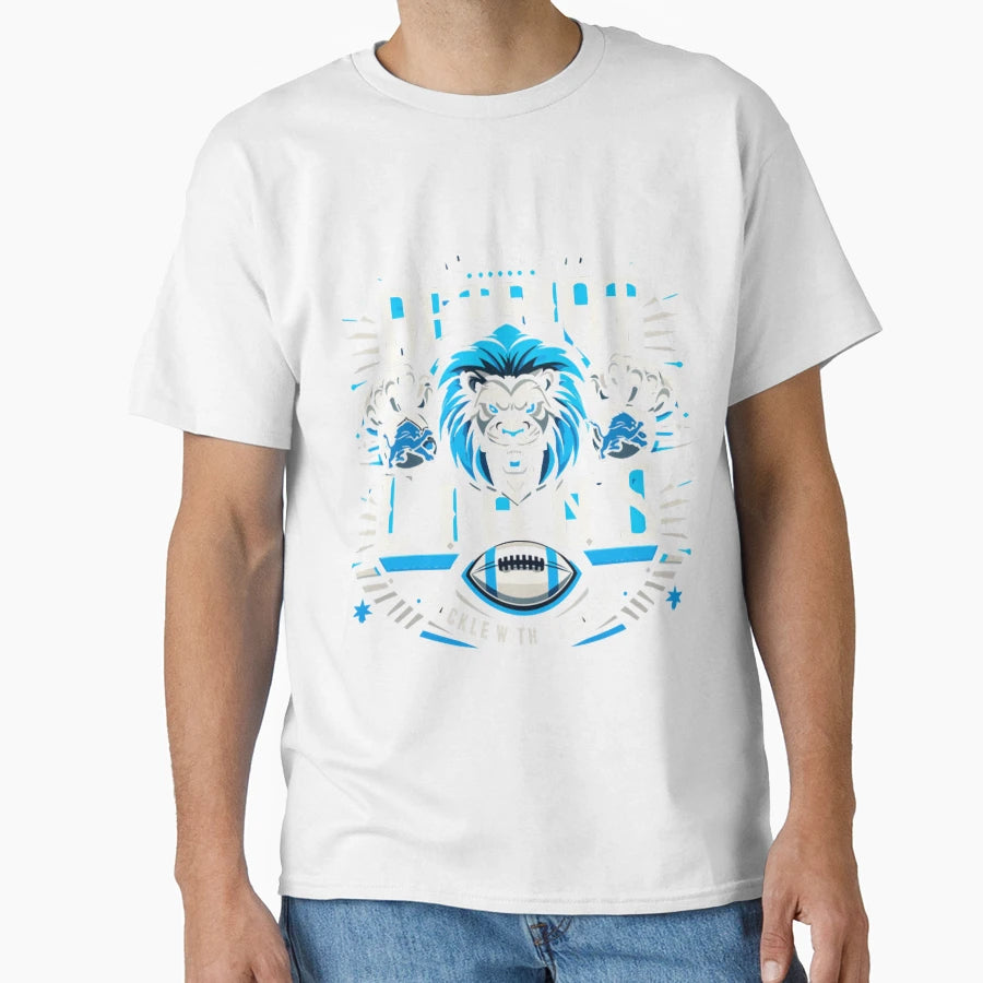 Roar Heart Detroit Lions T-Shirt - Aesthetic Graphic for Adults - T-Shirt, Sweatshirt, Hoodie