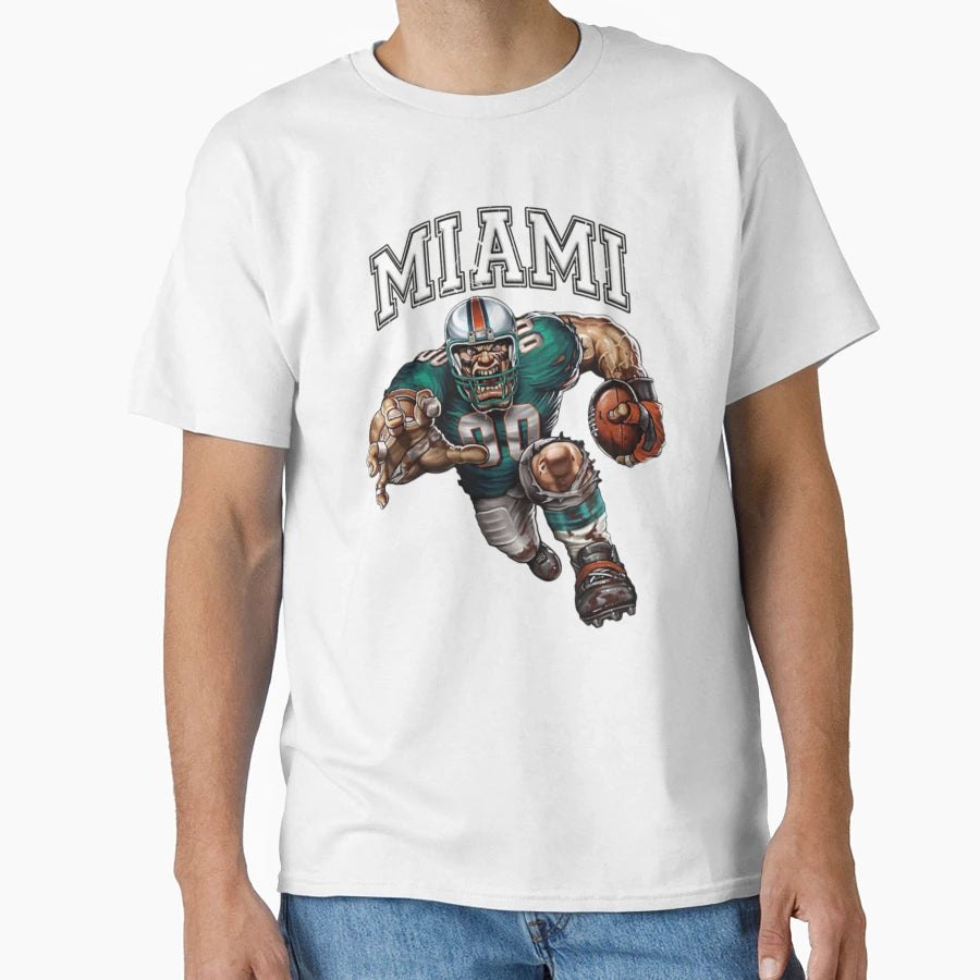 Miami Football Detroit Football Lions T-Shirt - Novelty Apparel Unisex - T-Shirt, Sweatshirt, Hoodie