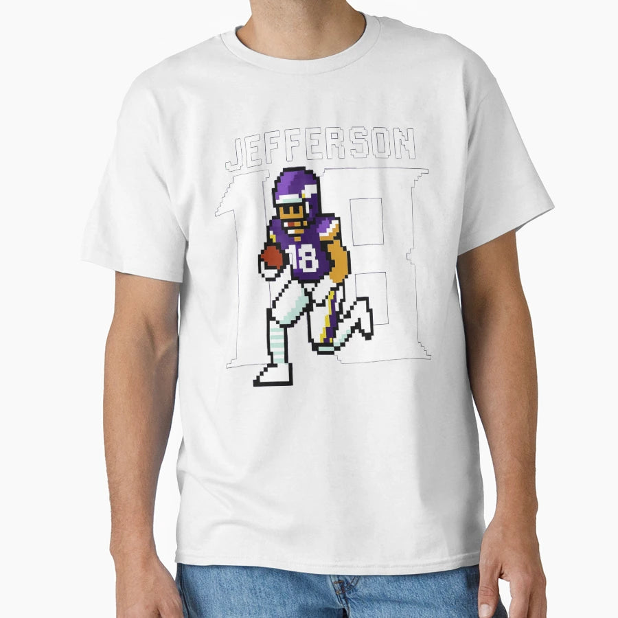 JJ 18 Pixel Griddy Tribute T-Shirt - Streetwear Style for Adults - T-Shirt, Sweatshirt, Hoodie