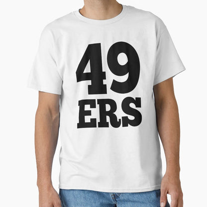 49Ers Black T-Shirt - Trendy Graphic for Adults - T-Shirt, Sweatshirt, Hoodie