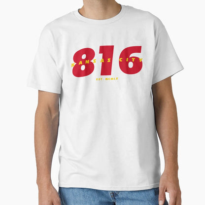 816 Kansas City Football T-Shirt - Fun Novelty Design Unisex - T-Shirt, Sweatshirt, Hoodie