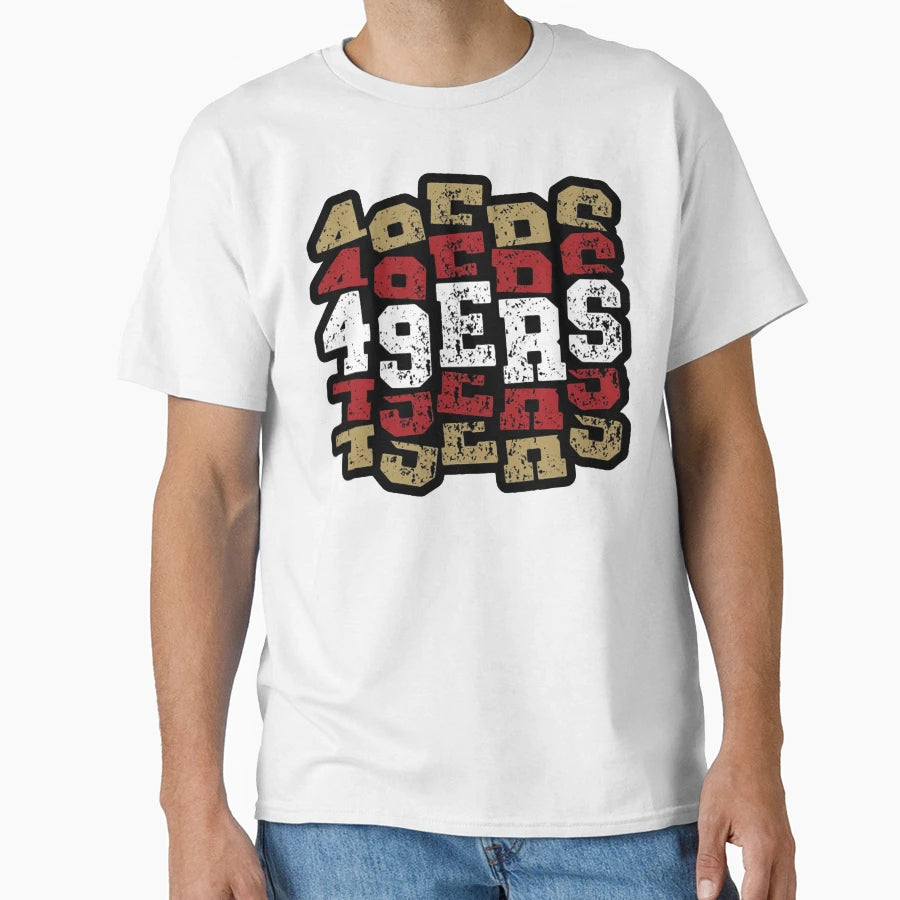 49Ers American Football T-Shirt - Custom Art Print for Adults - T-Shirt, Sweatshirt, Hoodie