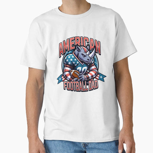 American Football Dad T-Shirt - Fun Novelty Design for Adults - T-Shirt, Sweatshirt, Hoodie