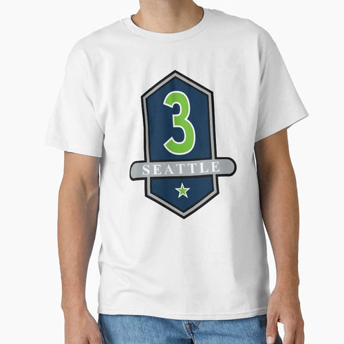 Seattle 3 Emblem T-Shirt - Fun Novelty Design for Adults - T-Shirt, Sweatshirt, Hoodie